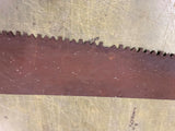 VTG antique Warrant Superior two man Crosscut Logging Saw Log Cabin Decoration