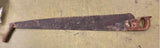 VTG antique Warranted Superior two man Crosscut Logging Saw Log Cabin Deco 47"