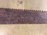 VTG antique Warranted Superior two man Crosscut Logging Saw Log Cabin Deco 47"