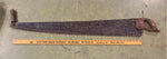 VTG antique Warranted Superior two man Crosscut Logging Saw Log Cabin Deco 47"