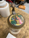 Antique 1900's Beer Mug German Stein Hand Painted Artwork Picture Orig!