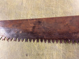 VTG antique H. Disston & Sons Phily PA one man Logging Saw 37" Rare