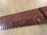 VTG antique H. Disston & Sons Phily PA one man Logging Saw 37" Rare
