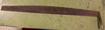 VTG antique 2 man crosscut logging saw, missing handle Warranted Superior? 67"