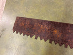 VTG antique 2 man crosscut logging saw, missing handle Warranted Superior? 67"