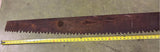 VTG antique 2 man crosscut logging saw, missing handle Warranted Superior? 67"