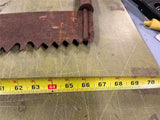 VTG antique 2 man crosscut logging saw, missing handle Warranted Superior? 67"