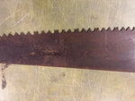 VTG antique Warranted Superior 2 man crosscut logging saw 47 inches
