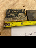 Vtg Shaving Hone Stone Box Straight Razor Goodrich Antique Berg & Nathan