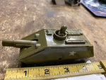 Vtg 1950's Bonnie-Bilt Hard Plastic US Army Tank Pop-Up & Firing Action Works!