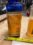 Vtg Glass Bottle Deodorant Biocene Milford Co Concentrate Oil Can collectible