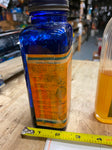 Vtg Glass Bottle Deodorant Biocene Milford Co Concentrate Oil Can collectible