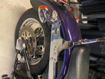 Sissybar Harley Backrest Studs Skull Heritage Softail Fatboy FXST FLH Shovelhead