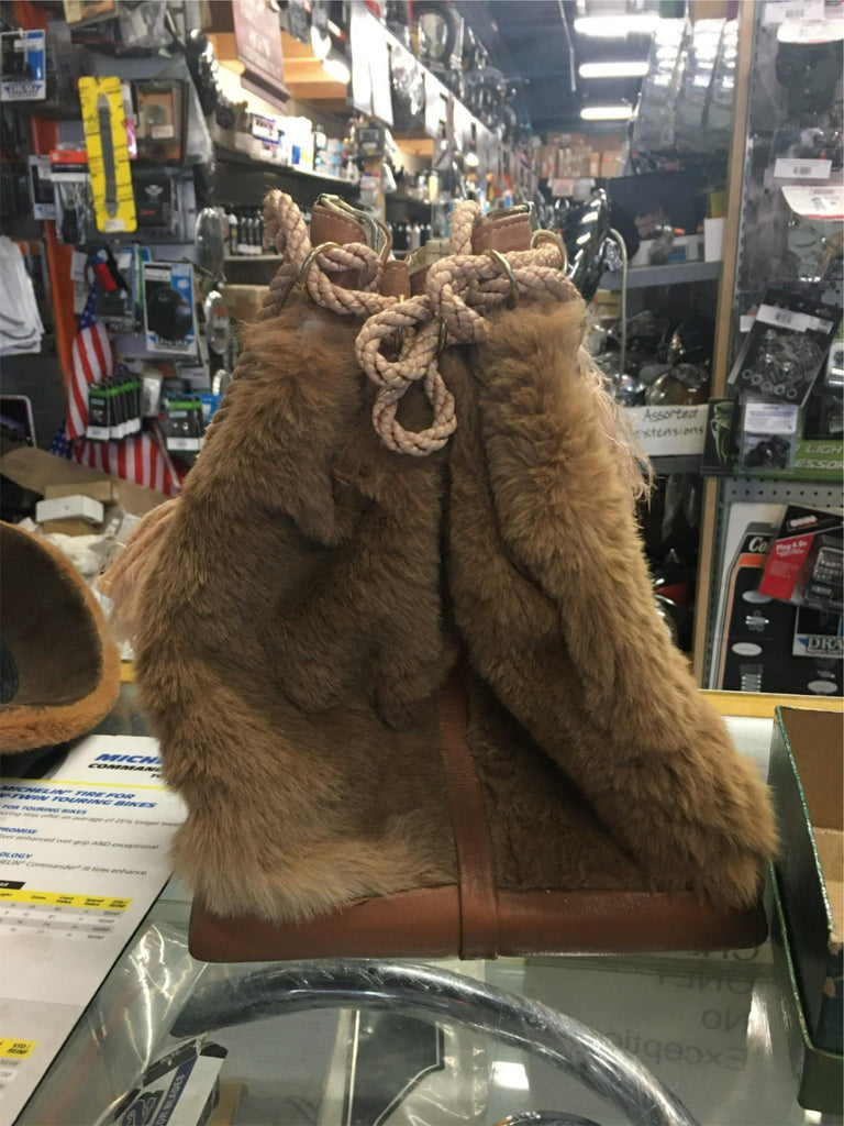 70s Deerskin Leather Shoulder Bag, Rustic Bohemian Fur Handbag – Vintage  Vyse