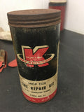 vintage The Big K Line Kex Kwik Kure Tire Repair Kit 3 Ply Laminated Rubber #51