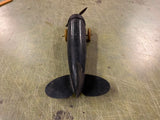 VTG 1920's antique Wyandotte Toy Pressed Steel Tin Black Airplane Orig Unrestore