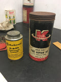 vintage The Big K Line Kex Kwik Kure Tire Repair Kit 3 Ply Laminated Rubber #51