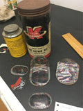 vintage The Big K Line Kex Kwik Kure Tire Repair Kit 3 Ply Laminated Rubber #51