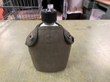 VTG US Military Aluminum Canteen Olive Green Pouch Made in Japan