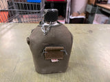VTG US Military Aluminum Canteen Olive Green Pouch Made in Japan