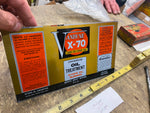 Vtg NOS Oil Can Unrolled Vandyne X-70 Treatment Gas Service Station Sales Promo
