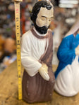 Empire Blow Mold Joseph Mary Manger Set Christmas Decor 17" Nativity Holiday