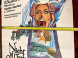 VTG original 1971 Night of the Dark Shadows Giant 59X40 Movie Poster
