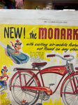 Vtg Bicycle Literature Advertising Monarch Super Deluxe Cruiser Bicycle 1950's