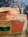 Vtg Coleman Jug Water Drink cooler Leamonaid Camping outdoor 1 gallon Orig Box