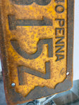 1940 Pennsylvania License Plate Penna PA Chevy Ford Chevrolet Dodge Truck Auto!