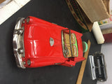 MINT 1960's Vintage Ford Thunderbird Red Tin Toy Car TN Battery Operated w Box!