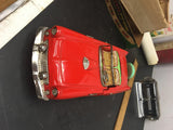 MINT 1960's Vintage Ford Thunderbird Red Tin Toy Car TN Battery Operated w Box!