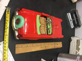 MINT 1960's Vintage Ford Thunderbird Red Tin Toy Car TN Battery Operated w Box!