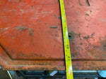 Vtg Embossed Stop Sign Heavy Steel Traffic Oil Gas Service station garage Man Ca