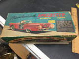 MINT 1960's Vintage Ford Thunderbird Red Tin Toy Car TN Battery Operated w Box!