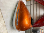 Gas Tank Harley 6 Gallon Bagger Ultra FLH Road Street Glide Amber Silver 2008^