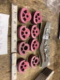 Kuryakyn Footpeg Rubber inserts ISO Pegs Burgandy Maroon color match Harley Hond