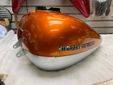 Gas Tank Harley 6 Gallon Bagger Ultra FLH Road Street Glide Amber Silver 2008^