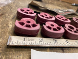 Kuryakyn Footpeg Rubber inserts ISO Pegs Burgandy Maroon color match Harley Hond