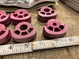 Kuryakyn Footpeg Rubber inserts ISO Pegs Burgandy Maroon color match Harley Hond