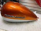 Gas Tank Harley 6 Gallon Bagger Ultra FLH Road Street Glide Amber Silver 2008^