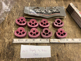 Kuryakyn Footpeg Rubber inserts ISO Pegs Burgandy Maroon color match Harley Hond