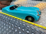 Doepke Toys Xk120 Jaguar Orig Unrestored Rossmoyne OH 1950's Vtg 17" Metal Steer