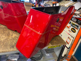 Left Saddlebag Bottom fire figher Red gold stripe Harley Ultra FLH glide Touring