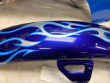 Front Fender Harley FXDWG-3 Wide Glide Cvo Screamin Eagle Blue flames 2003