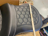 Custom Bagger FLH Road Street Glide Seat White Stitch FLHX FLTR Ultra 2008-2023