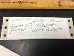57 DODGE SWEPT-SIDE PICKUP TRUCK Limited edition Covered Bed 1/25 DIECAST HEINZ