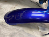 Front Fender Harley FXDWG-3 Wide Glide Cvo Screamin Eagle Blue flames 2003