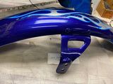 Front Fender Harley FXDWG-3 Wide Glide Cvo Screamin Eagle Blue flames 2003