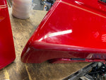 Righ Saddlebag Bottom fire figher Red gold stripe Harley Ultra FLH glide Touring